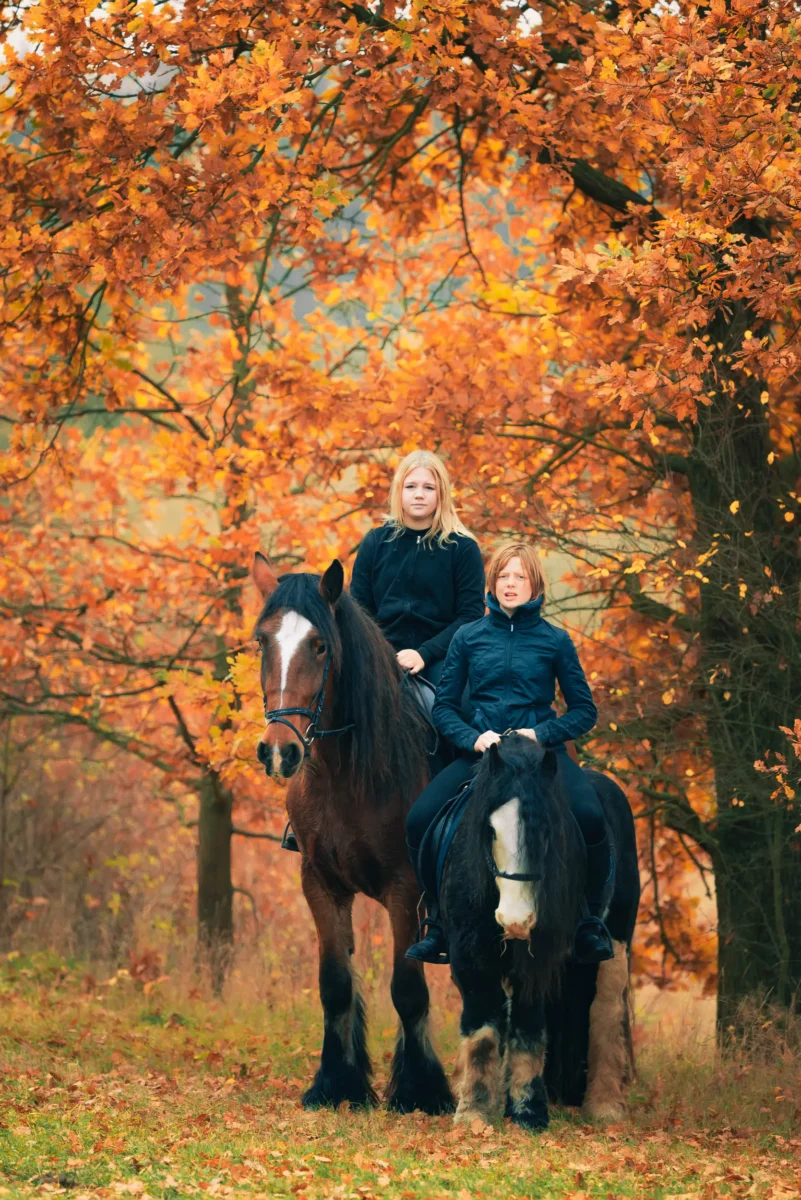 Rodinné focení a kůň kam se podíváš